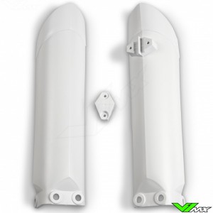 Yamaha YZ250 1998 1999 2000 2001 White Fork Guards Protectors Covers YZ0BN0003