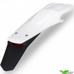 UFO Rear Fender with LED Tail Light White - Husqvarna FE250 FE350 FE450 FE501 TE150 TE250 TE300 TX300