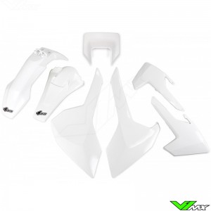 UFO Plastic Kit with Headlight Plastic OEM 19 - Husqvarna FE250 FE350 FE450 TE250 TE300 TX125 TX300