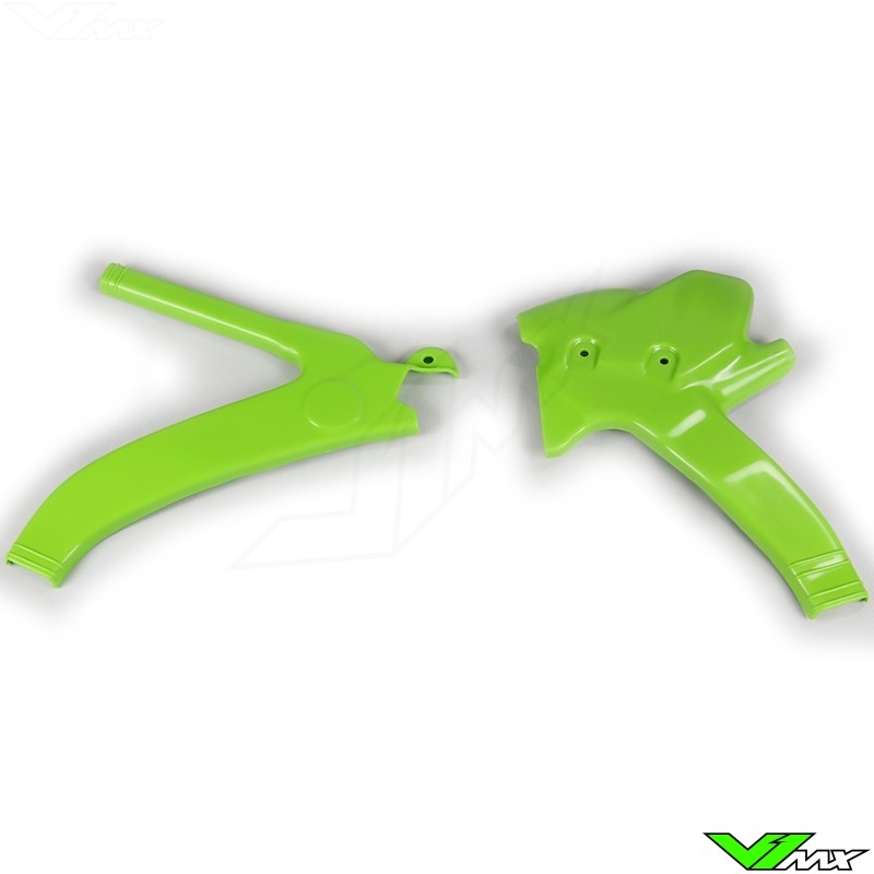 UFO Frame Guards Green - Kawasaki KX125 KX250