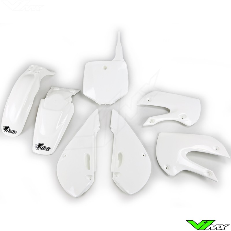 UFO Plastic Kit White - Kawasaki KLX110