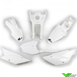 UFO Plastic Kit White - Kawasaki KLX110