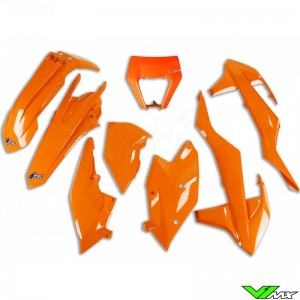 UFO Plastic Kit with Headlight Plastic Orange - KTM 250EXC 250EXC-F 300EXC 350EXC-F 450EXC 500EXC