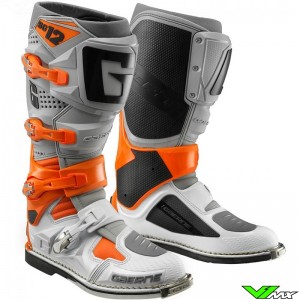 Gaerne SG-12 Motocross Boots - Orange / Grey / White