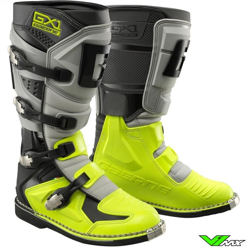 Gaerne GX-1 Crosslaarzen - Grijs / Fluo Geel