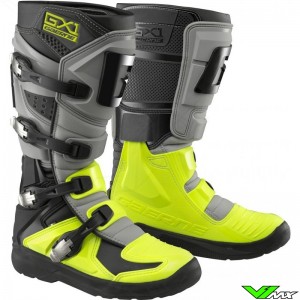 Gaerne GX-1 EVO Motocross Boots - Grey / Fluo Yellow