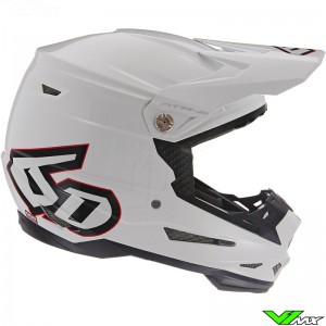 6D ATR-2 Solid Motocross Helmet - White