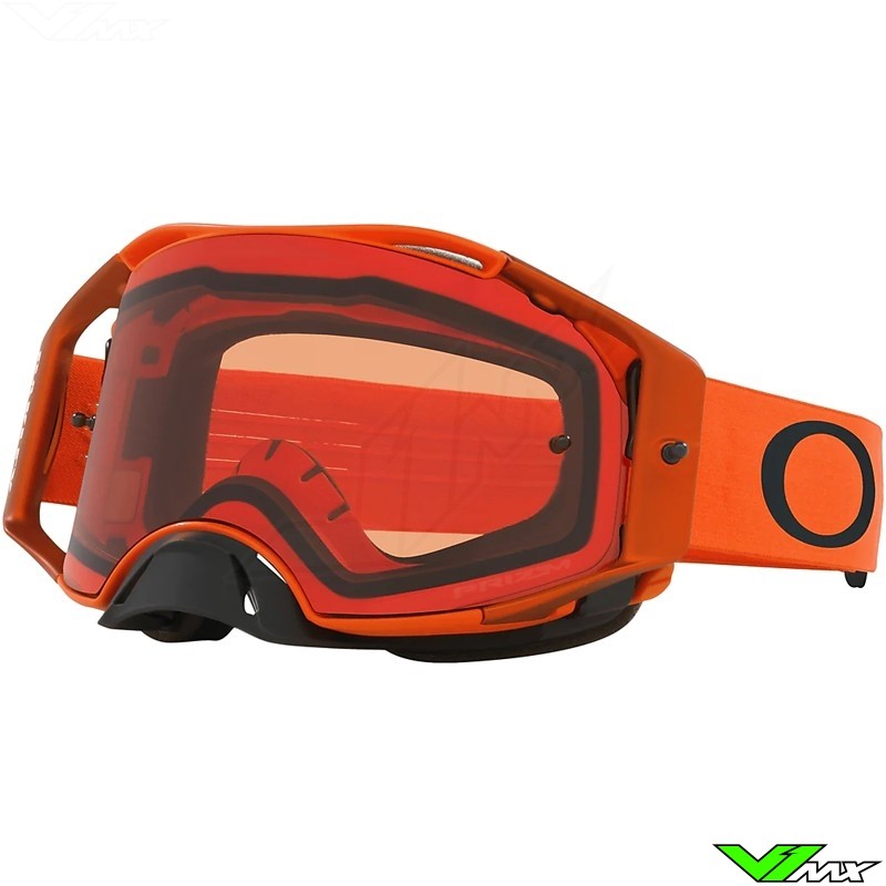 Oakley Airbrake Motocross Goggle - Orange / Prizm Bronze Lens