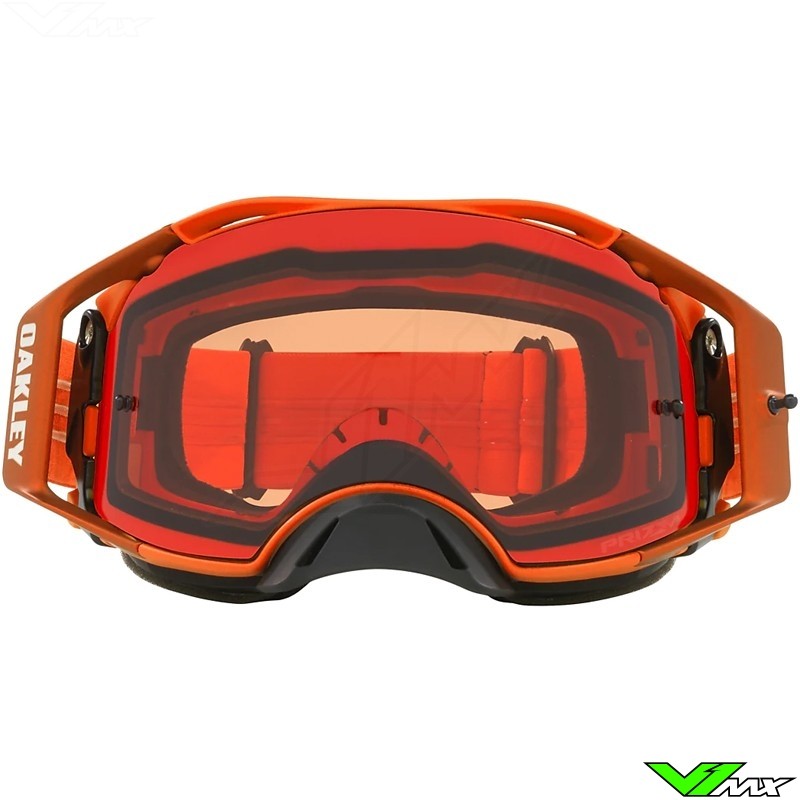 skuespillerinde Bærbar retning Oakley Airbrake Motocross Goggle - Orange / Prizm Bronze Lens