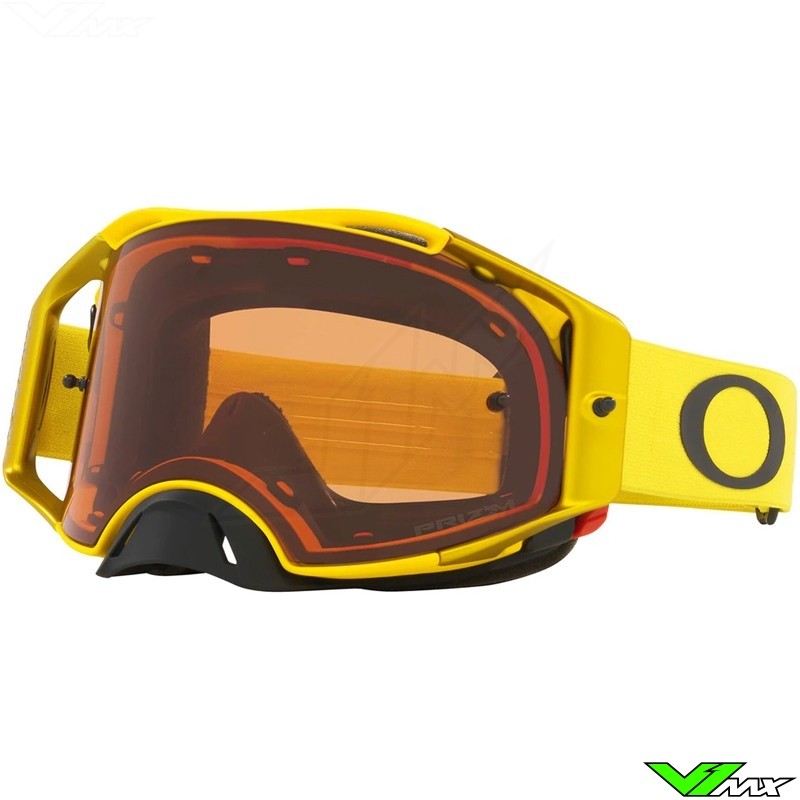 Oakley Airbrake Motocross Goggle - Yellow / Prizm Bronze Lens