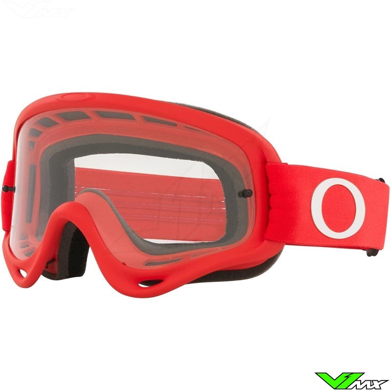 Oakley O Frame Motocross Goggle - Red / Clear Lens