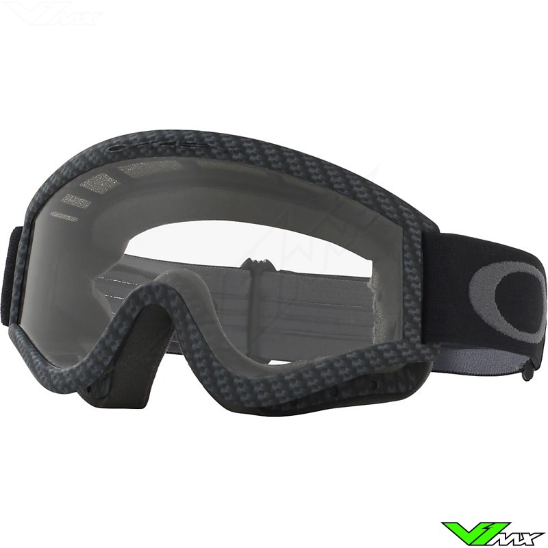 Oakley L Frame Motocross Goggle - Carbon / Clear Lens