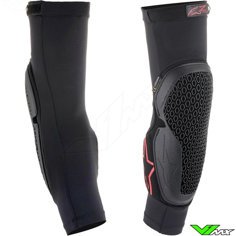 Alpinestars Bionic Flex Elleboogbeschermers - Zwart / Rood