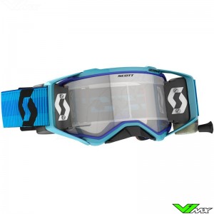 Scott Prospect WFS Motocross Goggle with Roll-off - Blue / Black