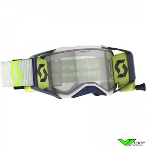 Scott Prospect WFS Motocross Goggle with Roll-off - Grey / Yellow