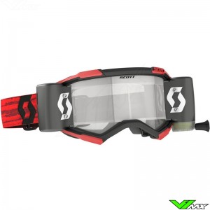 Scott Fury WFS Motocross Goggle with Roll-off - Dark Red