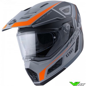 Kenny Explorer Enduro Helmet - Grey / Orange / Matte