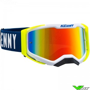 Kenny Performance Level 2 Motocross Goggle - Navy / Fluo Yellow