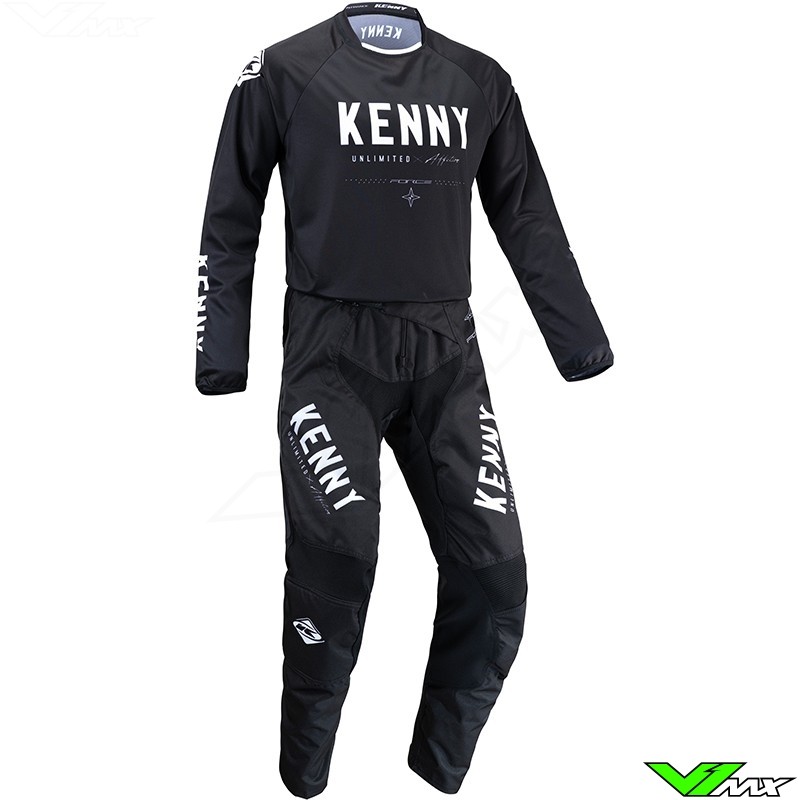 Kenny Track Force 2022 Motocross Gear Combo - Black