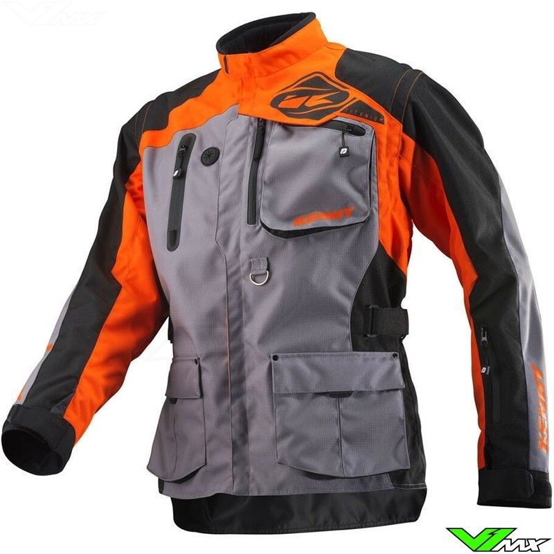 Kenny Titanium 2021 Enduro Jacket - Grey / Orange (M)