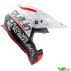 Pull In Dirt Motocross Helmet - White / Red (L, 59-60cm)