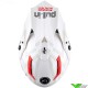 Pull In Dirt Motocross Helmet - White / Red (L, 59-60cm)
