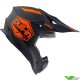 Pull In Solid Motocross Helmet - Orange