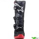 Alpinestars Tech 7 Motocross Boots - Black / Cool Grey / Red
