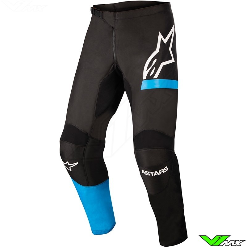 Alpinestars Fluid Chaser 2022 Motocross Pants - Black / Fluo Blue (30/40)