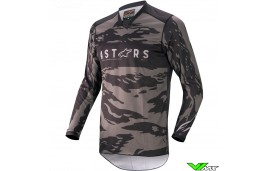 Alpinestars Racer Tactical 2022 Cross shirt - Zwart / Grijs / Camo