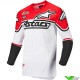 Alpinestars Racer Flagship 2022 Motocross Jersey - White / Fluo Red
