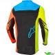 Alpinestars Racer Compass 2022 Motocross Jersey - Fluo Yellow / Coral / Blue