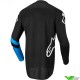 Alpinestars Fluid Chaser 2022 Cross shirt - Zwart / Fluo Blauw (XXL)