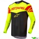 Alpinestars Fluid Tripple 2022 Motocross Jersey - Black / Fluo Yellow / Fluo Red