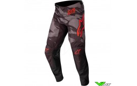 Alpinestars Racer Tactical 2022 Youth Motocross Pants - Black / Fluo Red / Camo