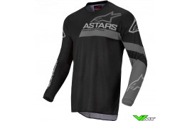 Alpinestars Racer Graphite 2022 Kinder Cross shirt - Zwart / Grijs