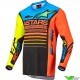 Alpinestars Racer Compass 2022 Youth Motocross Jersey - Fluo Yellow / Coral / Blue (L/XL)