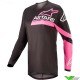Alpinestars Fluid Chaser Stella 2022 Cross shirt Dames - Zwart / Fluo Roze