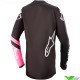 Alpinestars Fluid Chaser Stella 2022 Women Motocross Jersey - Black / Fluo Pink