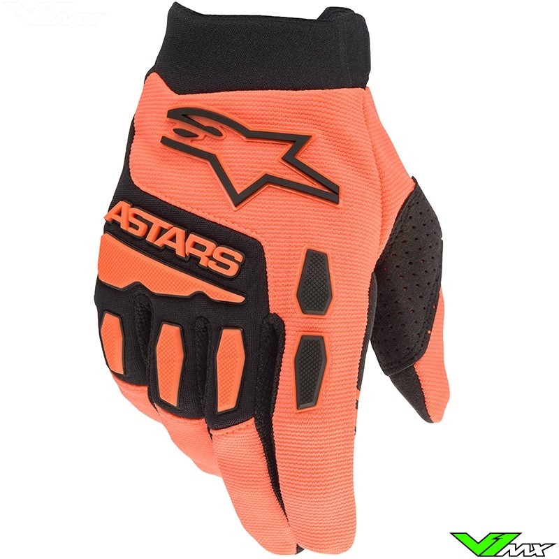 Alpinestars Full Bore Youth Motocross Gloves - Orange / Black