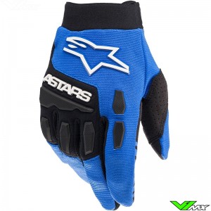 Alpinestars Full Bore Youth Motocross Gloves - Blue / Black