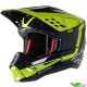 Alpinestars S-M5 Beam Motocross Helmet - Black / Anthracite / Fluo Yellow