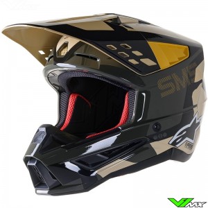 Alpinestars S-M5 Rover Motocross Helmet - Sand / Tangerine / Camo (XL)
