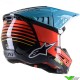 Alpinestars S-M5 Speed Motocross Helmet - Fluo Yellow / Light Blue (M)