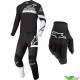 Alpinestars Racer Chaser 2022 Youth Motocross Gear Combo - Black / White (28/L/XL)