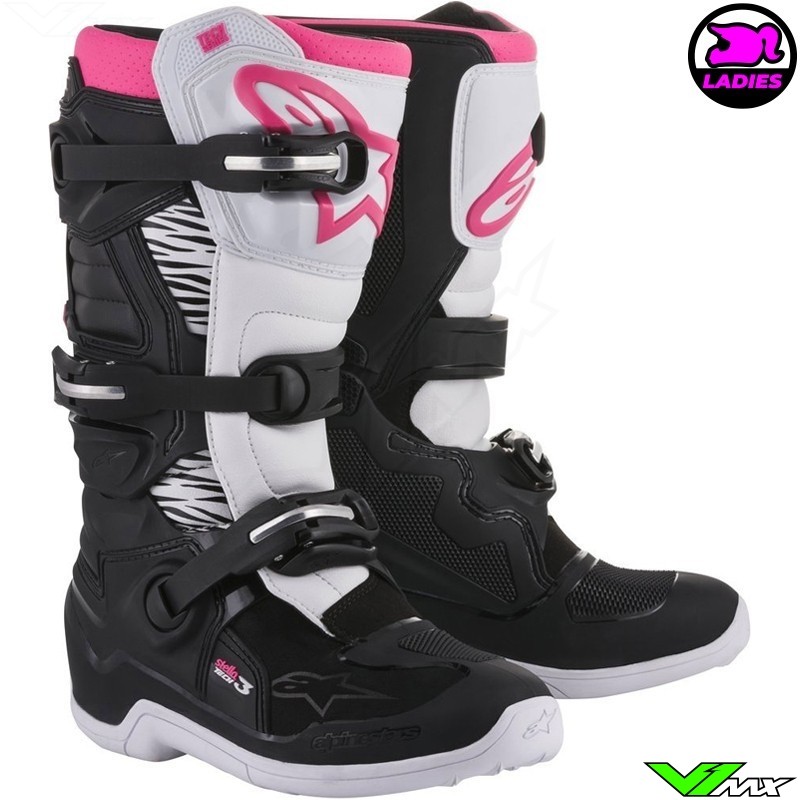 Alpinestars 2018 Stella Tech 3 MX Boots Black / White / Pink