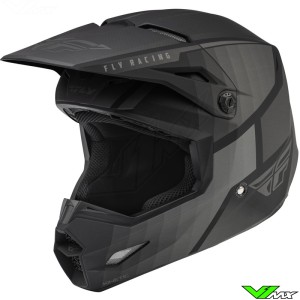 Fly Racing Kinetic Drift Motocross Helmet - Black / Charcoal
