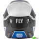 Fly Racing Kinetic Drift Youth Motocross Helmet - Charcoal / Blue / White