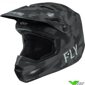 Fly Racing Kinetic Tactic Youth Motocross Helmet - Grey / Camo