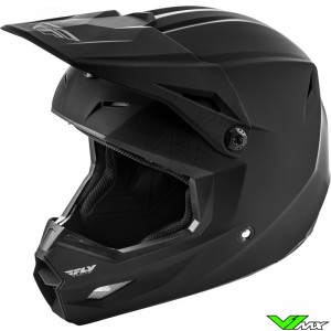 Fly Racing Kinetic Solid Youth Motocross Helmet - Black